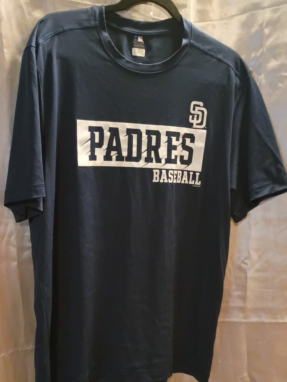 Majestic Navy Padres Baseball Graphic Tee